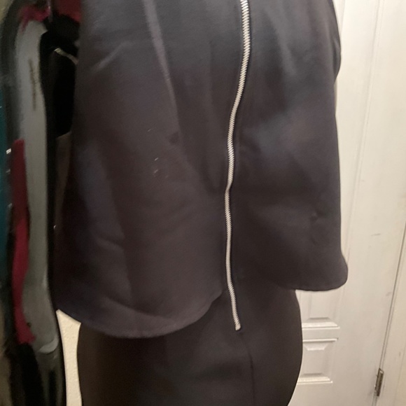 NWOT SEXY SLEEVELESS PENCIL STYLE DRESS W/ BELERO FLOW ATTACHED TOP L ♥️♥️♥️ - Picture 16 of 16